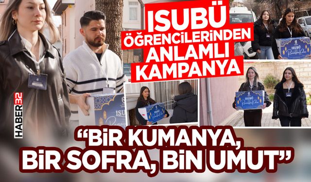 ISUBÜ Öğrencilerinden Anlamlı Kampanya