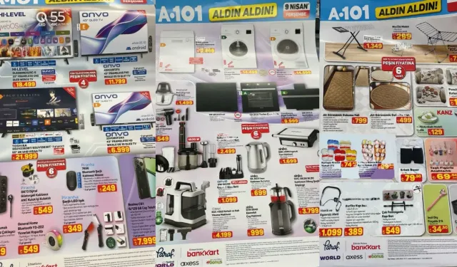 9 Nisan A101 Ürün Kataloğu Yayınlandı mı, İndirimde Neler Var?