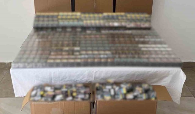 Antalya'da 1 milyon lira değerinde kaçak sigara ele geçirildi
