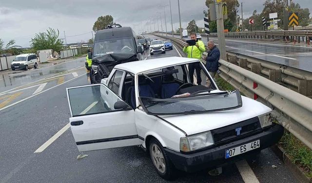 Antalya'da intihar teşebbüsü gibi kaza güvenlik kamerasında