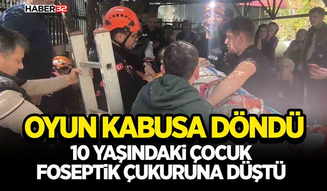 10 Yaşındaki Çocuk Foseptik Çukuruna Düştü