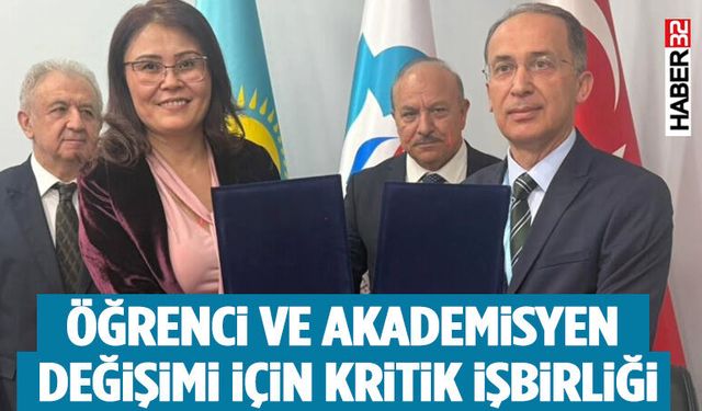 SDÜ ve Hoca Ahmet Yesevi Uluslararası Türk-Kazak Üniversitesi Arasında İşbirliği Protokolü İmzalandı