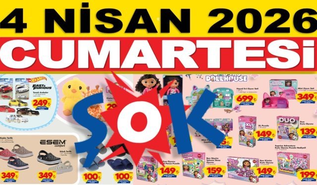Şok 4 Nisan 2026 Aktüel Kataloğu: Hafta Sonu Fırsatları Raflarda