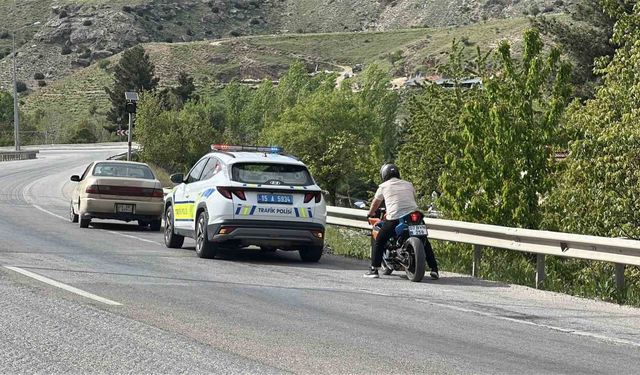Burdur'da motosiklet kazası: 1 yaralı