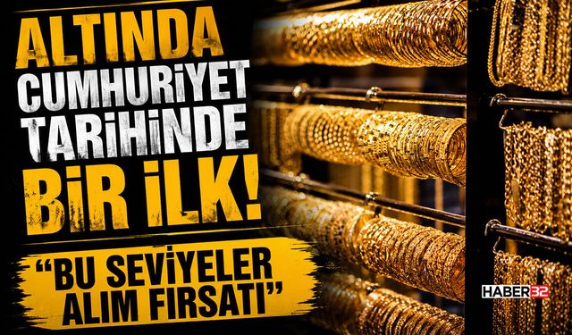 Altında Cumhuriyet Tarihinde Bir İlk!