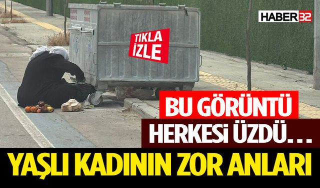Bu Görüntü Herkesi Üzdü… Yaşlı Kadının Zor Anları