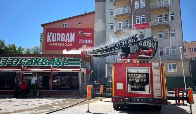 Burdur'da baca yangını