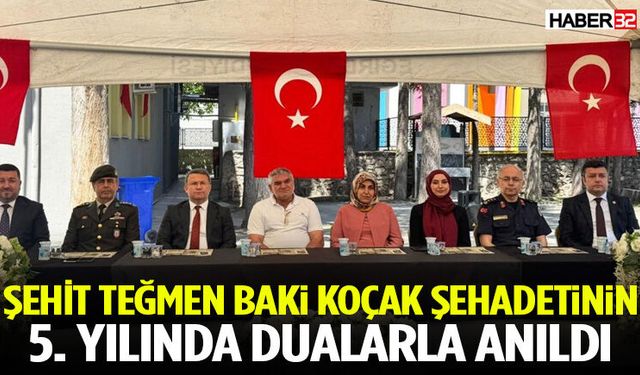 Şehit Teğmen Baki Koçak Şehadetinin 5. Yılında Dualarla Anıldı