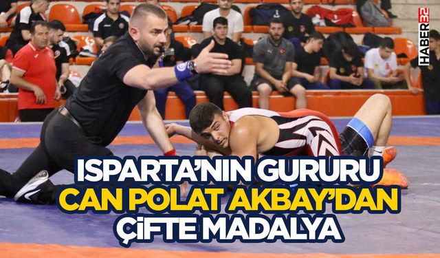 Isparta’nın Gururu Can Polat Akbay’dan Çifte Madalya