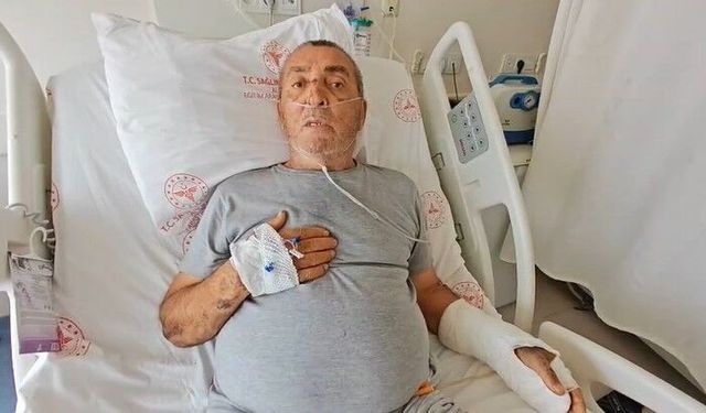 Tur otobüsünün sıkıştırdığını iddia ettiği motosiklet sürücüsü ağır yaralandı