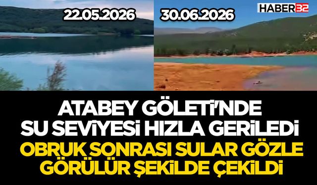 Atabey Göleti'nde Su Seviyesi Hızla Geriledi