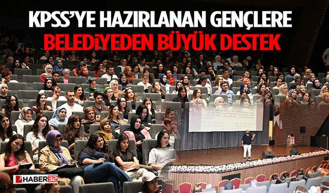 KPSS’ye Hazırlanan Gençlere Belediyeden Büyük Destek