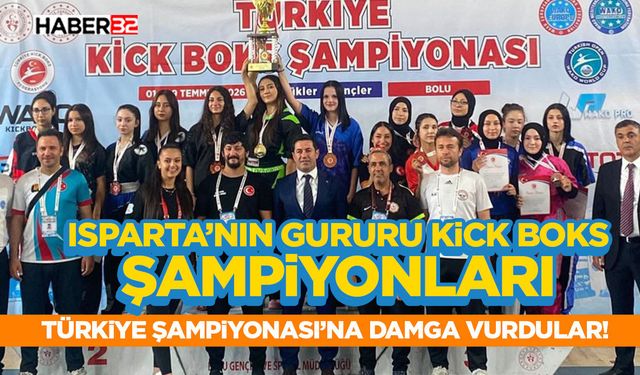Isparta’nın Gururu Kick Boks Şampiyonları