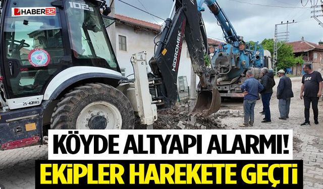 Köyde Altyapı Alarmı! Ekipler Harekete Geçti