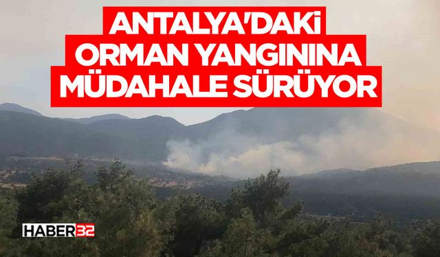 Antalya'daki orman yangınına müdahale sürüyor