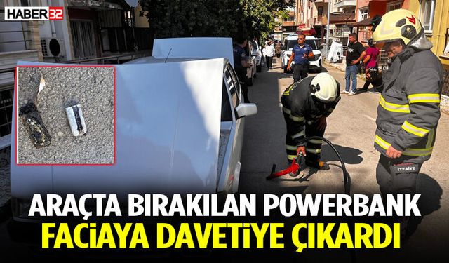 Araçta Bırakılan Powerbank Faciaya Davetiye Çıkardı