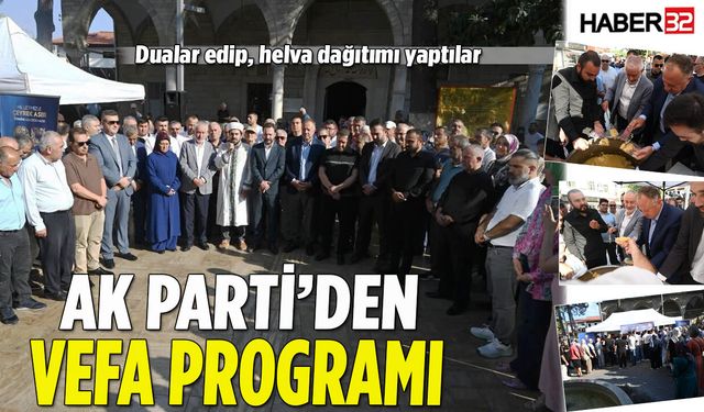 AK Parti'den Vefa Programı