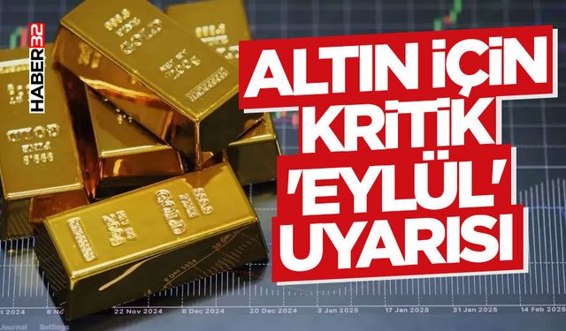 Altın İçin Kritik 'Eylül' Uyarısı