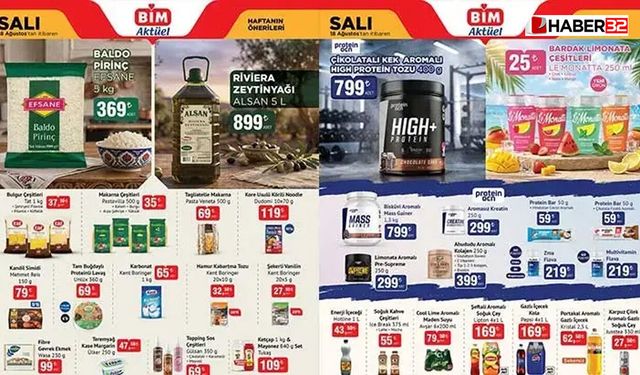 BİM 21 Ağustos Aktüel Kataloğu Yayında! Cuma Günü Bu Ürünler Raflarda