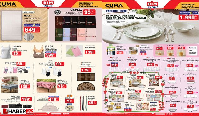 BİM 28 Ağustos Kataloğunu Açıkladı! Bu Ürünler Yok Satabilir
