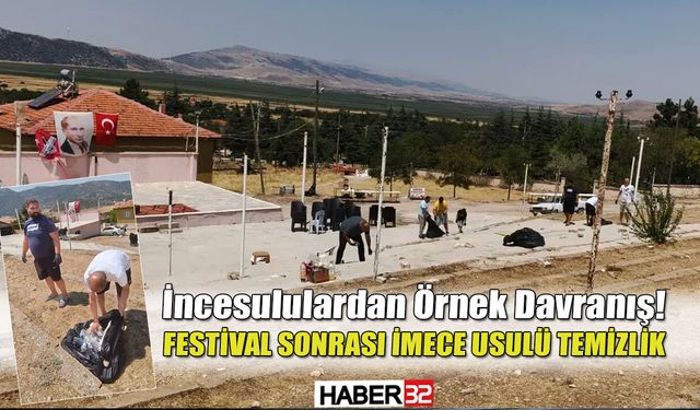 Festivalden Kalan Çöpleri İmece Usulüyle Temizlediler