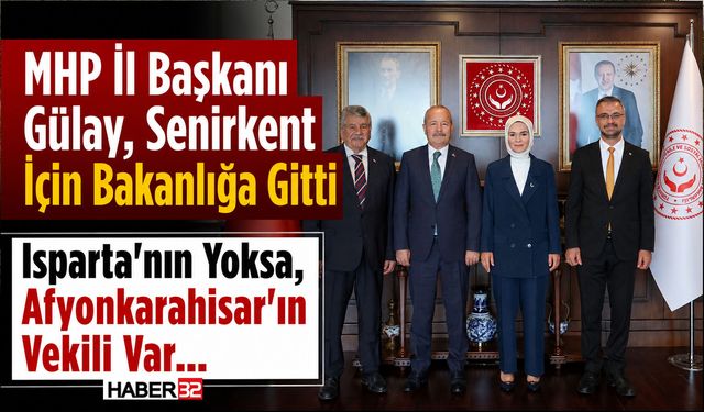 MHP İl Başkanı Gülay, Afyonlu Vekille Bakanlığa Gitti