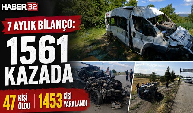 O Kazalarda, 47 Kişi Öldü, Bin 453 Kişi Yaralandı!