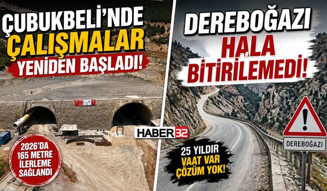 Çubukbeli Yeniden Başladı, Dereboğazı Hala Bitirilemedi!