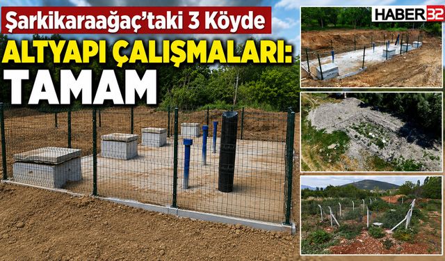 Şarkikaraağaç’taki 3 Köyde Altyapı Çalışmaları: Tamam