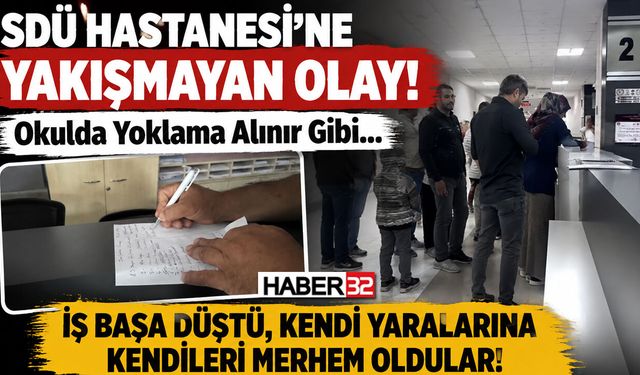O Hastaneye Yakışmayan Görüntü: Okulda Yoklama Alınır Gibi…