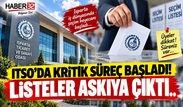 ITSO’da Seçim Süreci Başladı! Listeler Askıya Çıktı