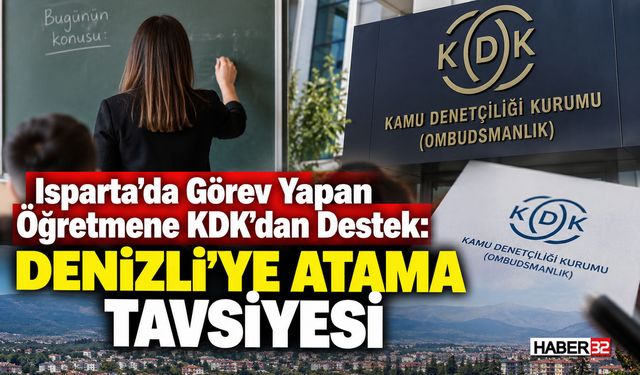 Isparta’da Görev Yapan Öğretmene KDK’dan Destek!