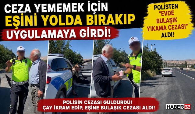 Polisten Sürücüye 'Evde Bulaşık Yıkama Cezası'