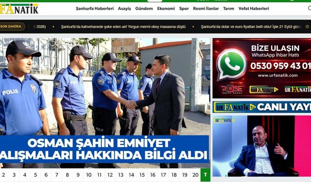 Doğrulanmış Kaynaklarla Şanlıurfa Son Dakika