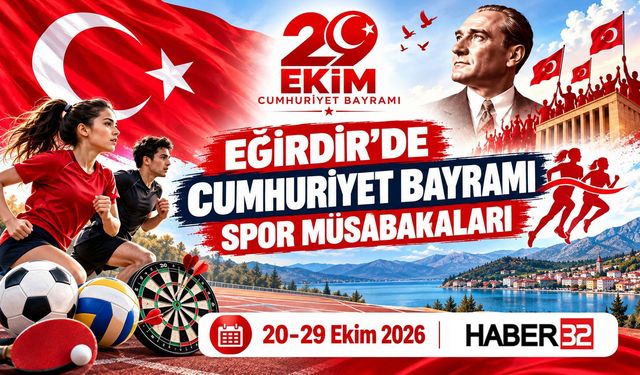 Eğirdir’de Cumhuriyet Haftası'nda Spor Müsabakaları Coşkusu