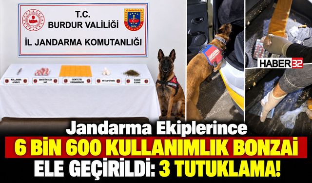 Jandarma'dan Zehir Operasyonu: 3 Tutuklama!