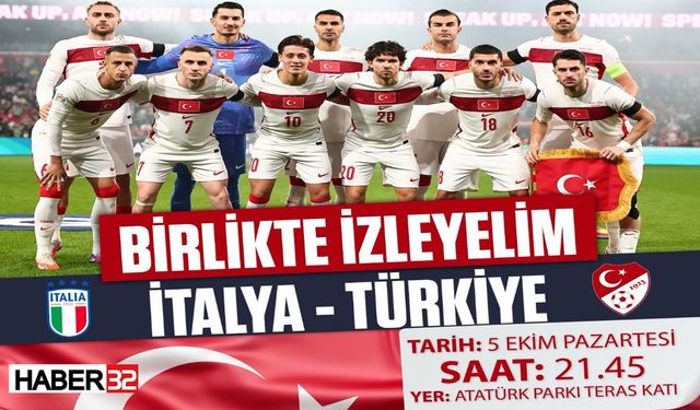Isparta’da Milli Maç Heyecanı Dev Ekranda Yaşanacak