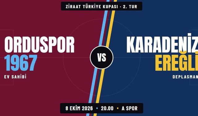 Orduspor - Karadeniz Ereğli Maçı Hangi Kanalda, Ziraat Türkiye Kupası Maçı Canlı Nereden İzlenir ve Karşılaşma Saat Kaçta Başlayacak?