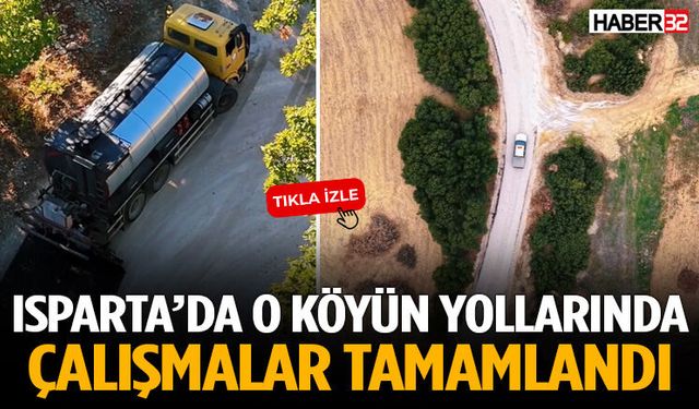 Isparta’da O Köyün Yollarında Çalışmalar Tamamlandı