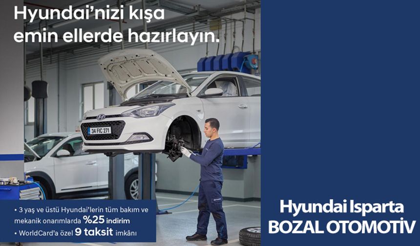 Hyundai’nizi kışa emin ellerde hazırlayın.