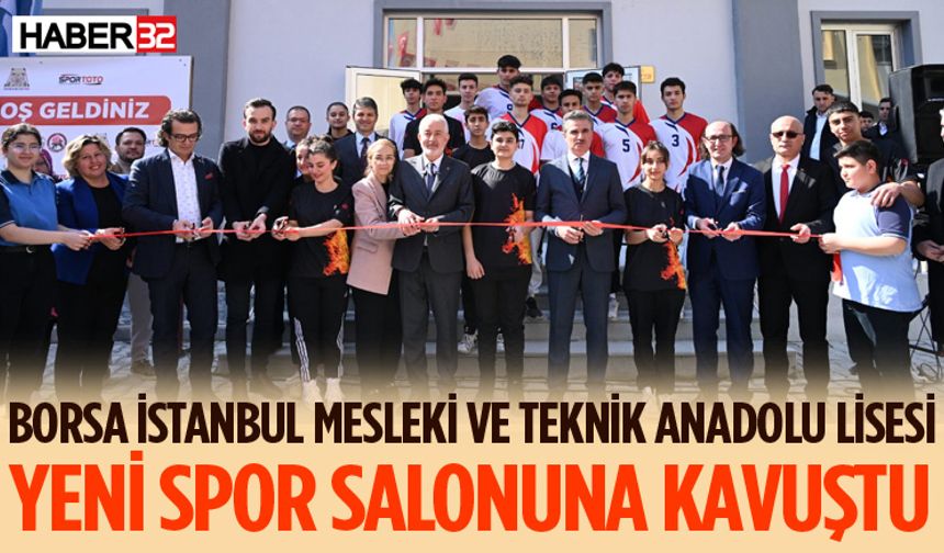 Borsa İstanbul Mesleki ve Teknik Anadolu Lisesi spor salonu açıldı