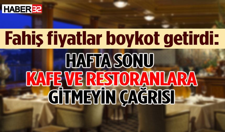 Kafe ve restoranları boykot kampanyası başlattılar