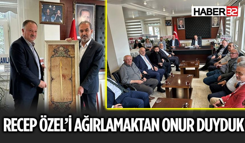 Recep Özel, Atabey Belediye Başkanı Serdar Pehlivan'ı Ziyaret Etti