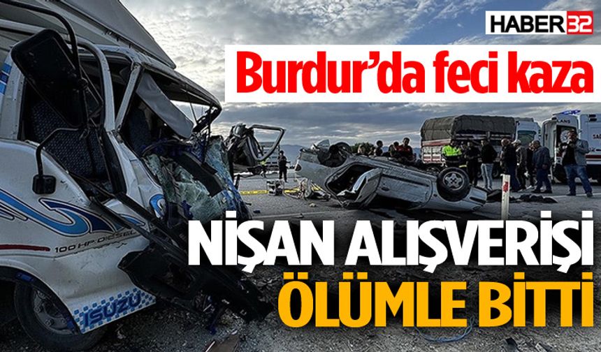 Burdur’da feci kaza: 3 ölü, 2 yaralı