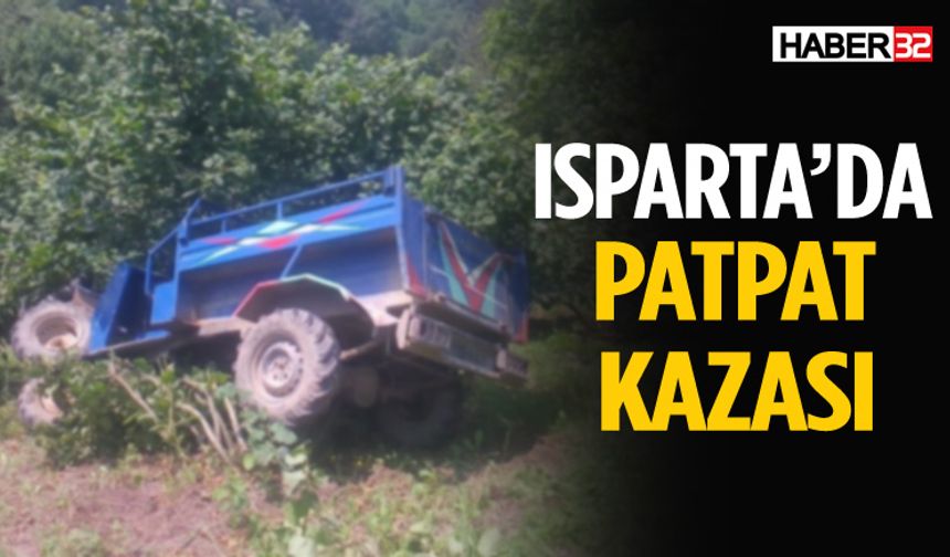 Isparta’da patpat kazası: Sürücü yaralandı