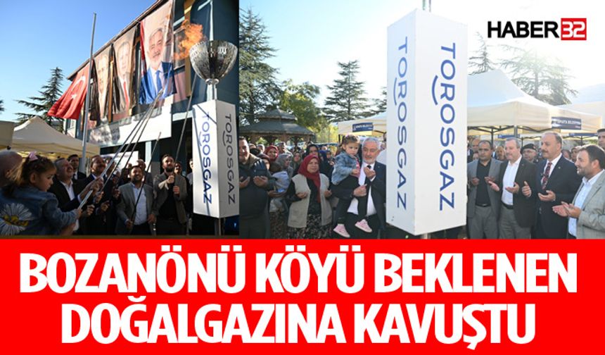 Bozanönü doğalgaz kullanımına başladı