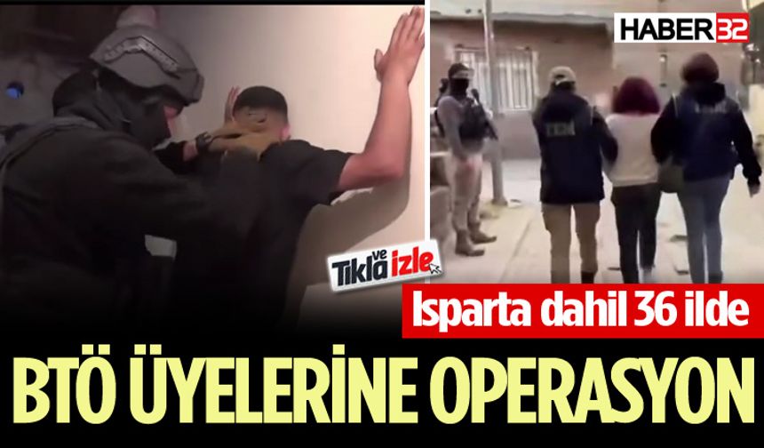 Isparta’da Bölücü Terör Örgütü Operasyonu