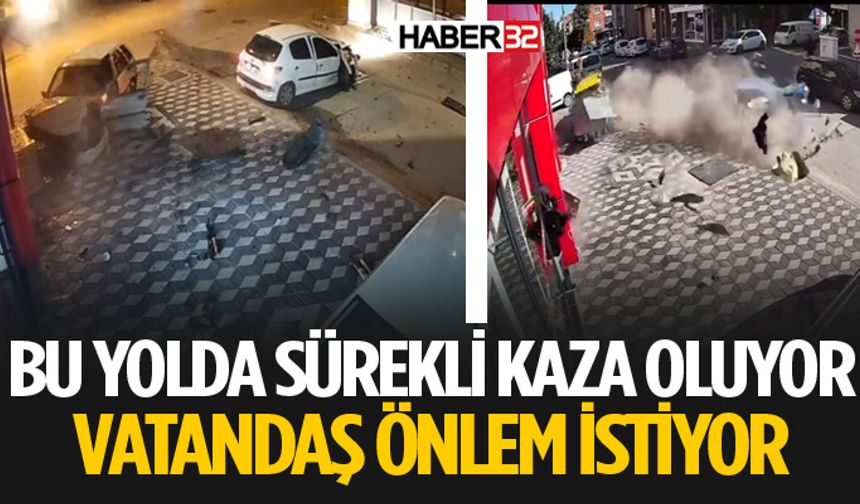 Bu Yolda Sürekli Kaza Oluyor