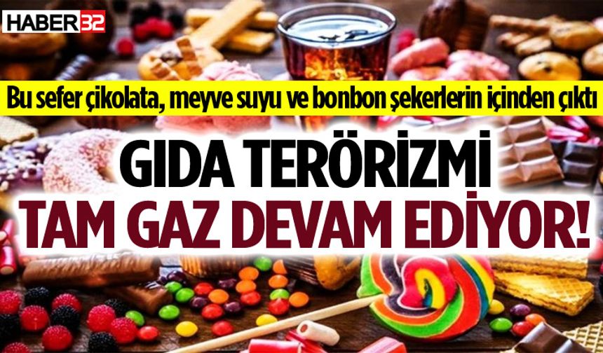 Bu sefer çikolata, meyve suyu ve bonbon şekerlerin içinden çıktı...