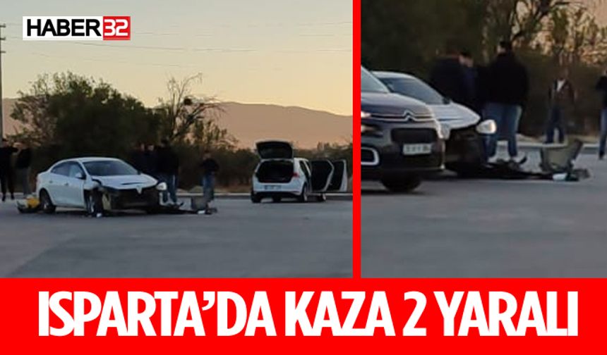 Isparta'da Kaza 2 Kişi Yaralandı